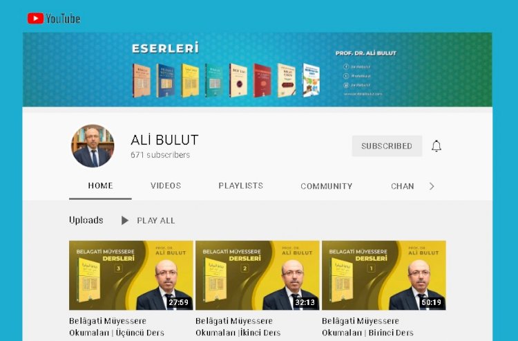 Youtube Kanalımız Açılmıştır